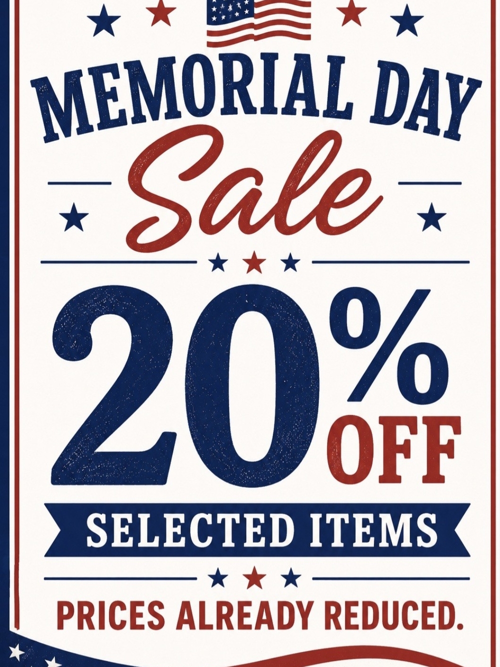 Memorial Day Sale